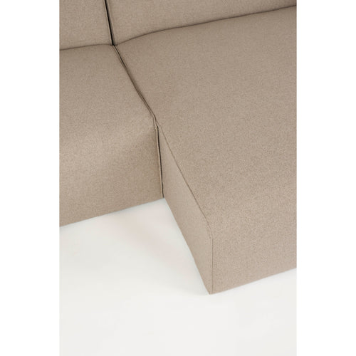 Zuiver Sofa Milka 3-zitsbank Chaise longue Rechts Cappuccino