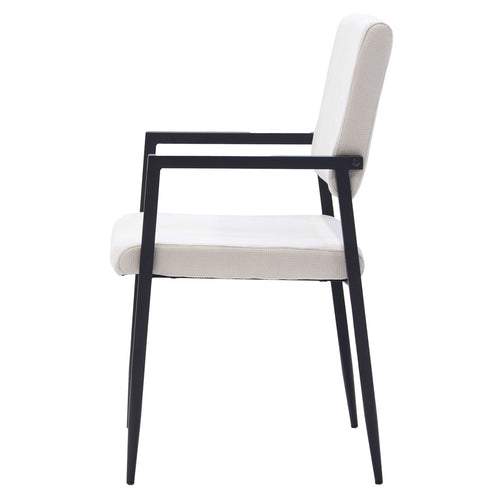 Giga Meubel Eetkamerstoel Elin - Stof - Beige - Set van 2 - vtwonen shop