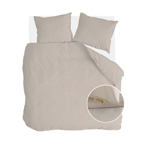 Walra - Dekbedovertrek Neutral Nest - 200x220 cm - Zand