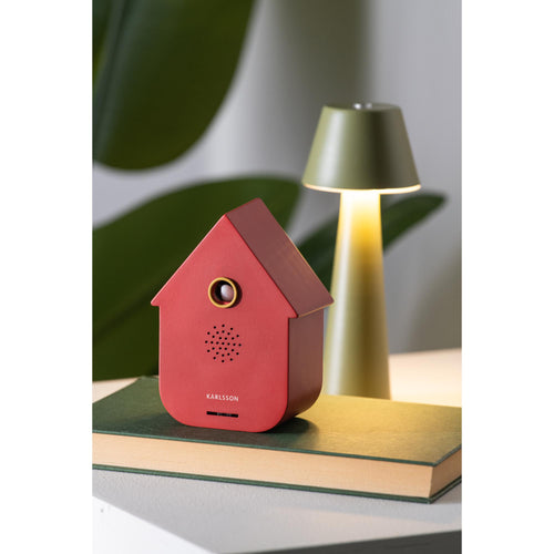 Karlsson ornament Sound Box Modern Cuckoo - rood - Ø12cm - vtwonen shop
