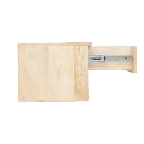 Giga Meubel Nachtkastje Tessa - Naturel - Mangohout - 45x30x25cm - vtwonen shop