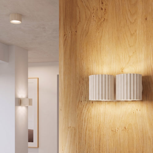Sollux Lighting Wandlamp AURA 2 beige G9 - 21x12x10cm