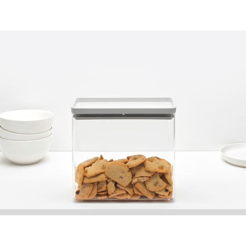 Brabantia Tasty Stapelbare Voorraadbus Set van 4 - 2 x 0,7 en 2 x 1,6 Brabantia Tasty Stapelbare Voorraadbus Set van 4 - 2 x 0,7 en 2 x 1,6