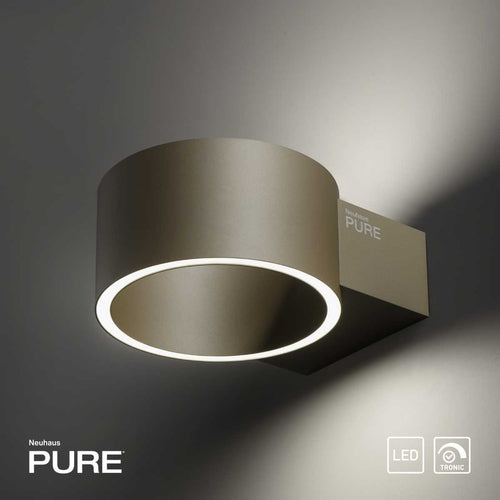 Neuhaus PURE wandlamp Clipse - 2 lichts - 19.7  x 8   cm - champagne