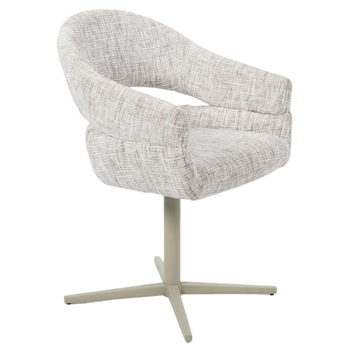 DÉJA Living Eetkamerstoel Milou - Greige - Draaibaar - Set van 2 - vtwonen shop