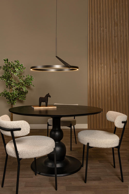 Lucide hanglamp APPLAUSE - Geïntegreerde LED - Grijs ijzer