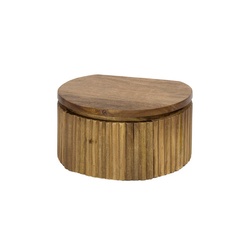 Giga Meubel Zwevend Nachtkastje Wave - Hout - 30x26x15cm