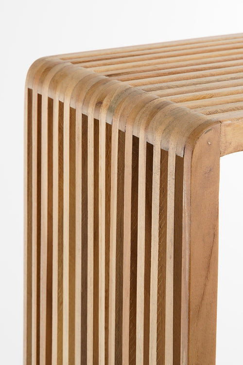 Mica Decorations Yonker Plantentafel - Set van 2 - L35 x B25 x H80 cm - Gerecycled Hout - Bruin - vtwonen shop