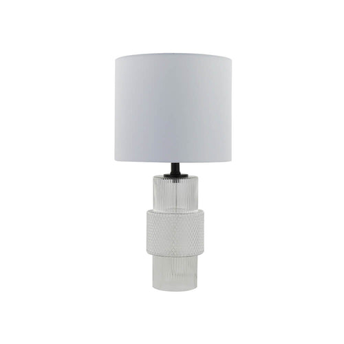 HOME DELUXE Grote tafellamp van glas YUKI - Transparant