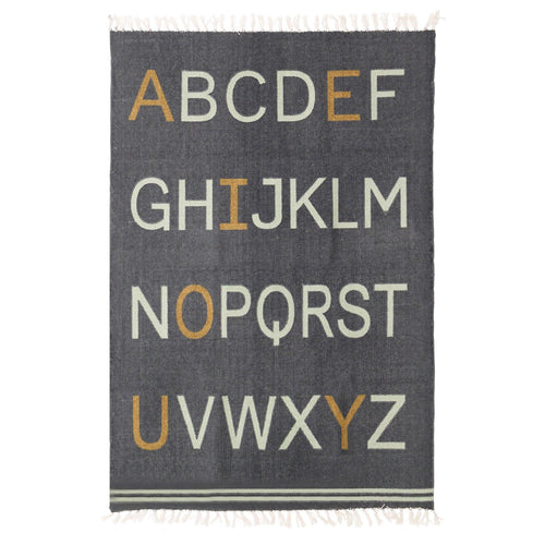 AFK Living vloerkleed Alphabet - voor kinderen - Katoen - 100 x 140 cm