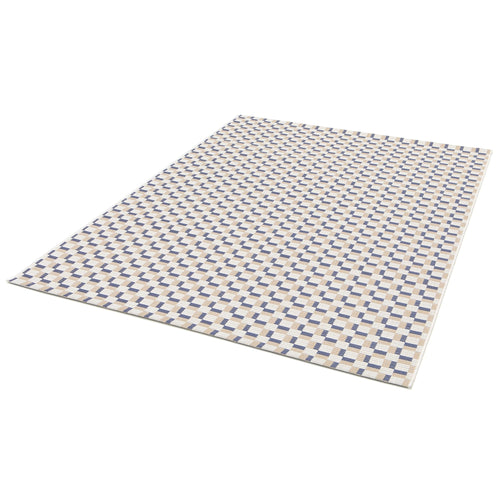 AFK Living vloerkleed Memphis - voor binnen en buiten - blauw - 160 x 230 cm