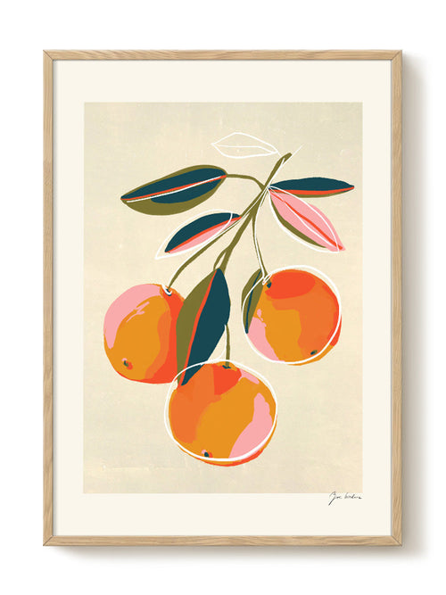 Zoe - Oranges - PSTR studio Kunst Poster - vtwonen shop