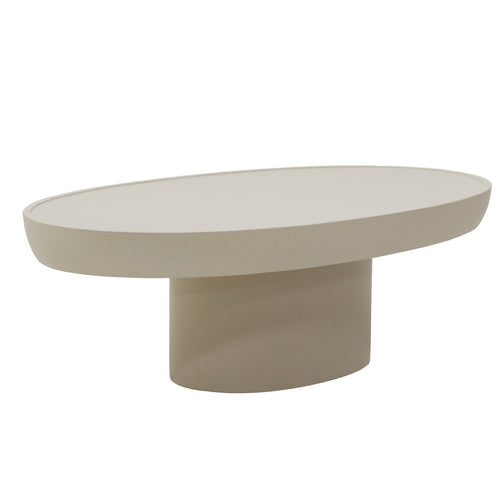 DÉJA Living Salontafel Livinia Ovaal - Beige - 120x65x39cm - vtwonen shop
