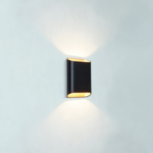 Artdelight wandlamp Diaz - 2 lichts - 4  x 15   cm - zwart goud