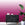 ESTAhome fotobehang kamerhoog dip dye kleurverloop fuchsia roze en mat wit - 100 x 279 cm - 158819
