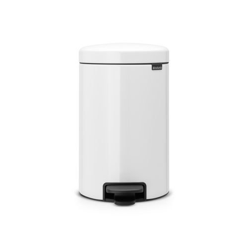Brabantia NewIcon Pedaalemmer, 12 liter, kunststof binnenemmer - White