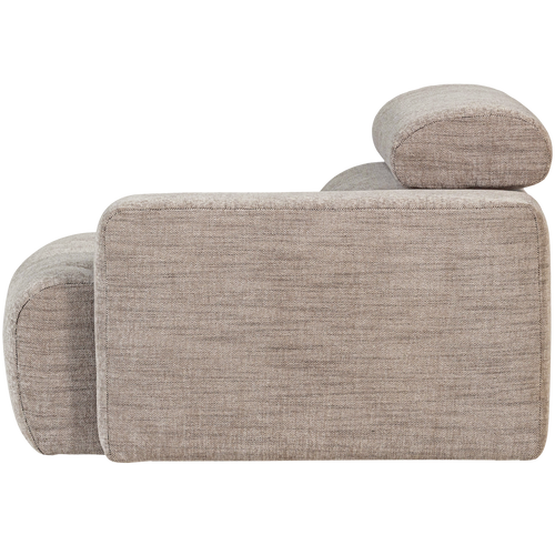 WOOOD 1-zits element bank arm rechts Novi - Polyester - Naturel Melange - 86x109x113