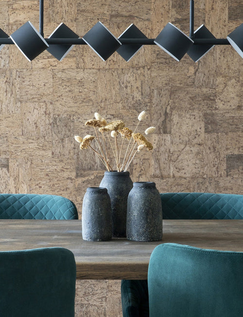 Artichok Valery vaas keramiek - set van 3 - donkergrijs - vtwonen shop