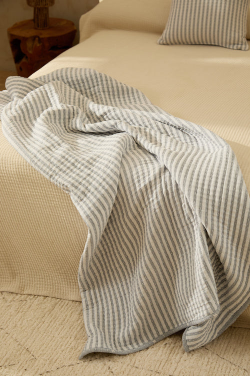 Calma House Plaid Alguer - Blauw - 120x180