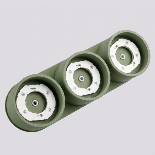Sollux Lighting Plafondlamp MODO 3 olijfgroen Gx53 - 32,4x10,4x8,2cm