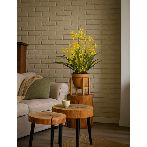 Flourify - Kunstbloem - Oncidium orchidee dancing queen - 60 cm - vtwonen shop