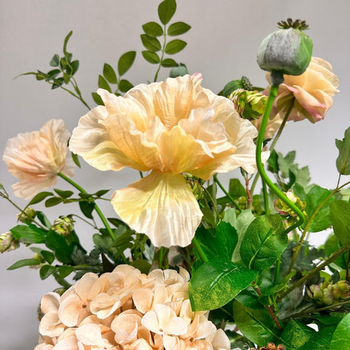 My Flowers.shop Nude groen zijden bloemen boeket Vanilla Cream | Per boeket - vtwonen shop