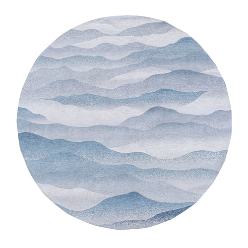 Louis De Poortere vloerkleed Winter - blauw - 240x240cm - vtwonen shop