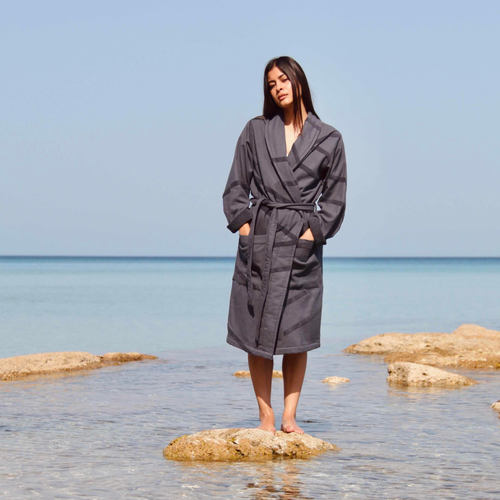 WAY badjas - S - Charcoal