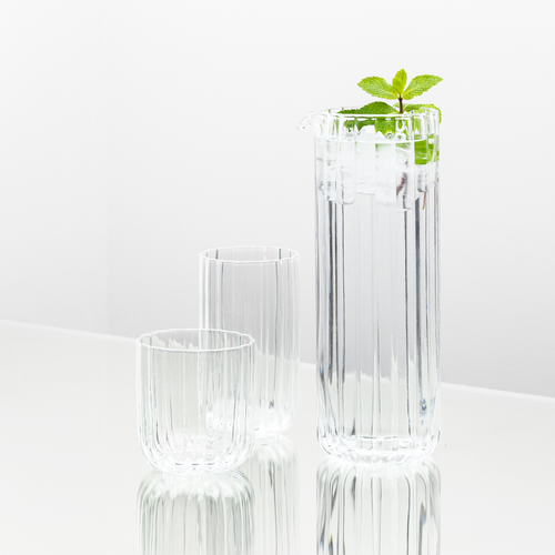 Brut Homeware | Longdrink Gaia | Set van 4 | Sapglas | 460ml | helder - vtwonen shop