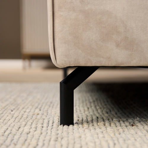 Mysofa Loungebank Floris - Beige Stof - 345x210x82cm