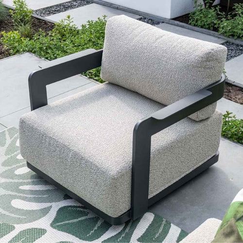 Garden Impressions loungeset Imperia donker grijs - 3-delig - vtwonen shop