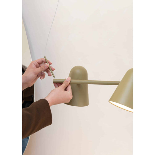 it's about RoMi hanglamp Salamanca - olijfgroen - Ø32cm