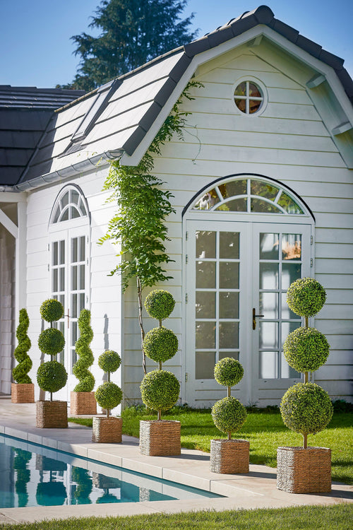 Mica Decorations Buxus Spiraal Kunstboom - H120 x Ø25 cm - Groen - vtwonen shop