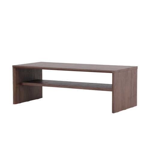 Nest living Rae Houten Salontafel Donkerbruin - 100 x 38 cm