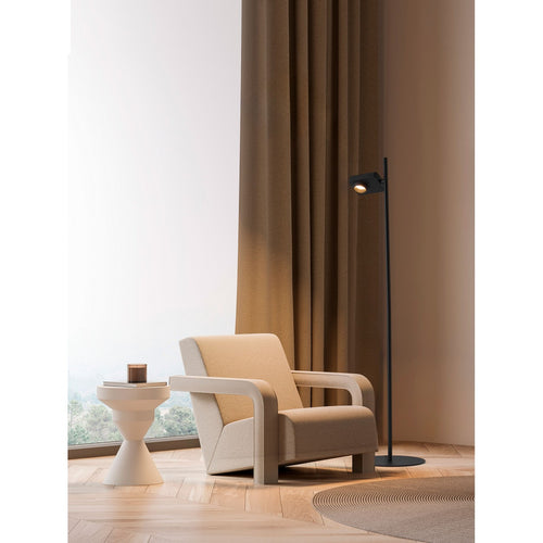 Nova Luce KEDROS Vloerlamp Zwart Touch Dimbaar LED 9W 717lm 3000K