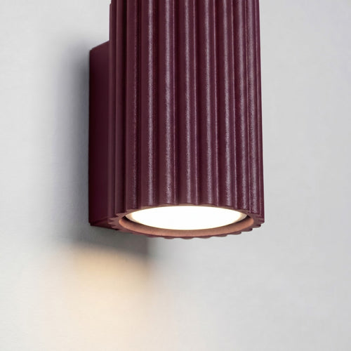 Sollux Lighting Wandlamp KARBON 10 bordeaux - 6,5x8,5x10cm