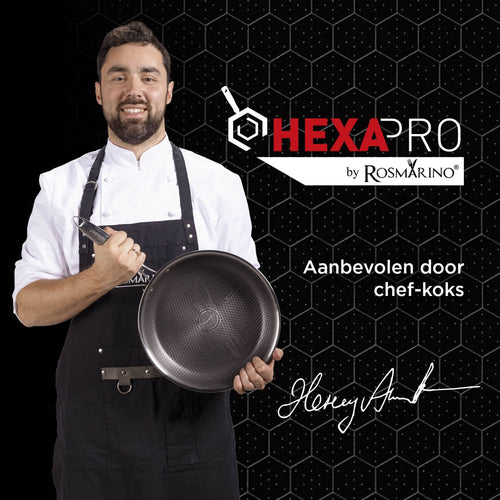 Rosmarino HexaPRO braadpan met deksel - 24cm - vtwonen shop