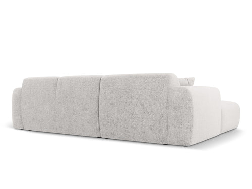 Cosmopolitan Design rechter hoekbank Nolio 4-zits, chenille, lichtgrijs - 170x260x72cm