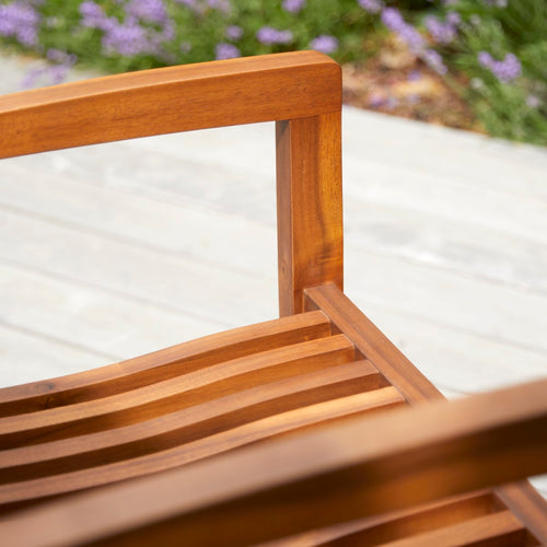 Tikamoon Set van 2 leunstoelen in massief acacia - Bruin - vtwonen shop