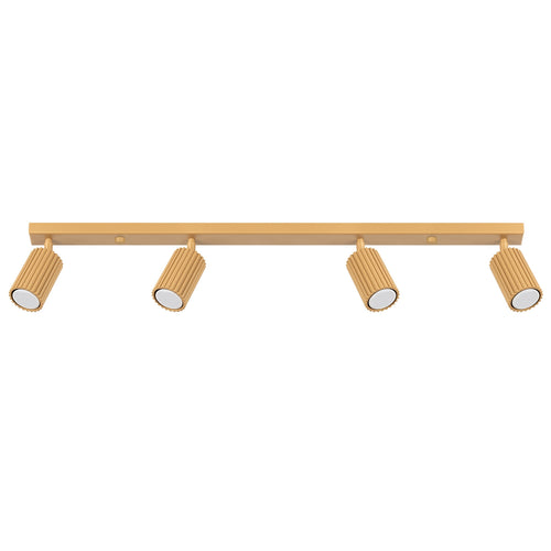 Sollux Lighting Plafondlamp KARBON 4L goud - 81x6,5x16,5cm