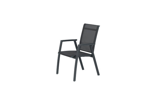 Garden Impressions Gala tuinstoelen set van 4 carbon black
