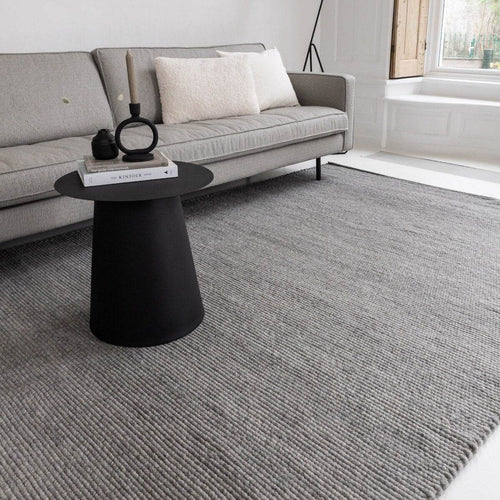 Interieur05 Wollen Vloerkleed Donkergrijs Vik - 140 x 200 cm