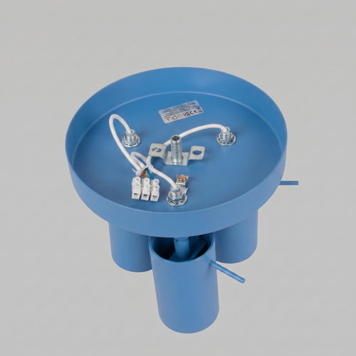 Sollux Lighting Plafondlamp RING 3P azuur - 25,7x25,7x14,5cm