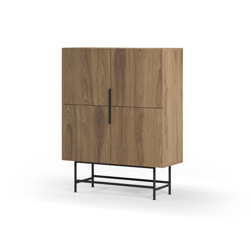 Calicosy - Buffetkast RIMA - donker hout 100x40x128 cm