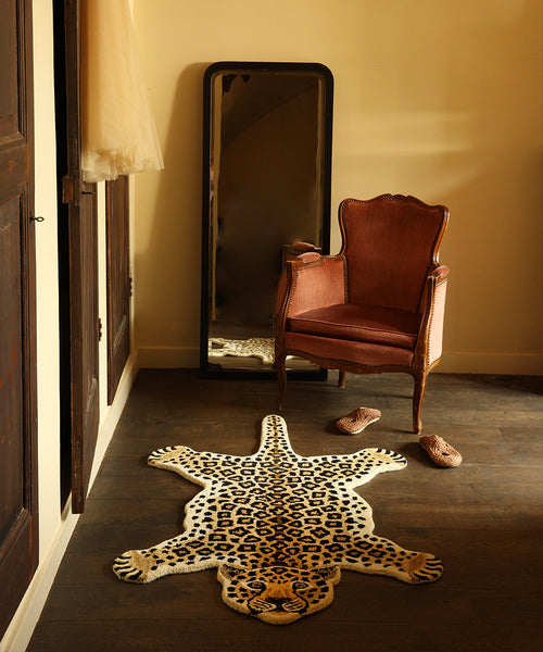 Doing Goods Loony Luipaard Vloerkleed - Groot 150 x 90 x 2 cm - 100% wol - vtwonen shop