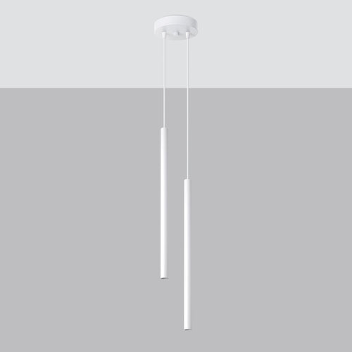 Sollux Lighting Hanglamp PASTELO 2 wit - 15x15x118cm