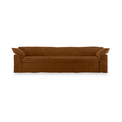 HKLIVING bank Nomad – royal velvet caramel – 305cm - vtwonen shop
