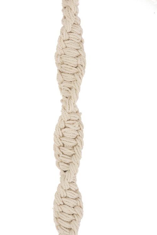 J-Line schommelstoel Boho - katoen/hout - beige