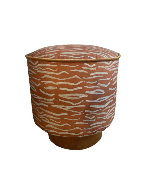 Catchii poef animal stripes- katoen - Ø 46cm - vtwonen shop