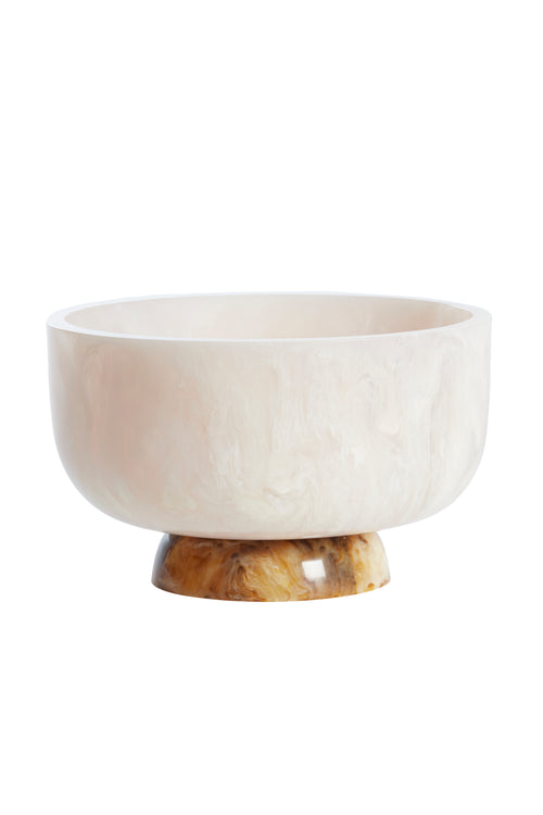 Light & Living schaal LEWOTOBI - Ø28x17cm - wit